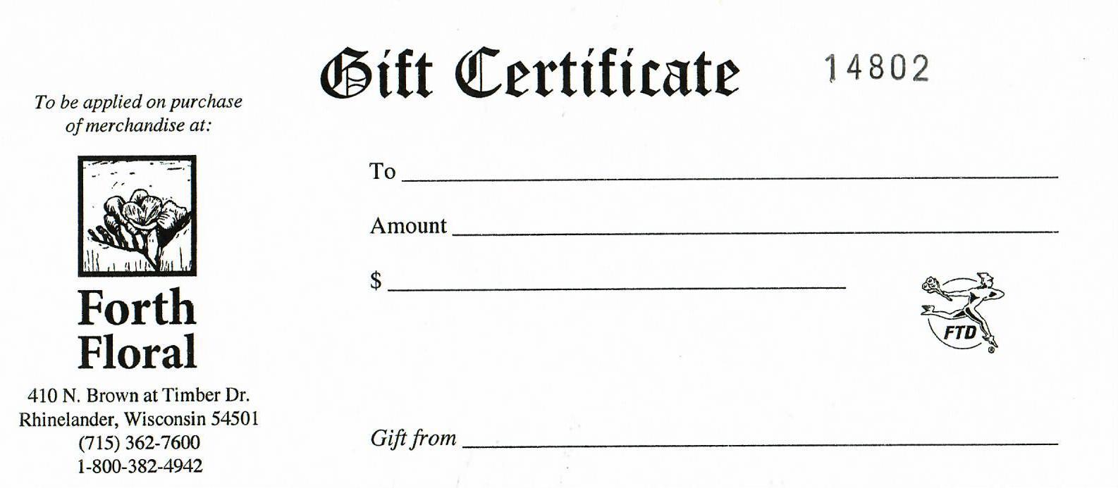 Gift Certificate