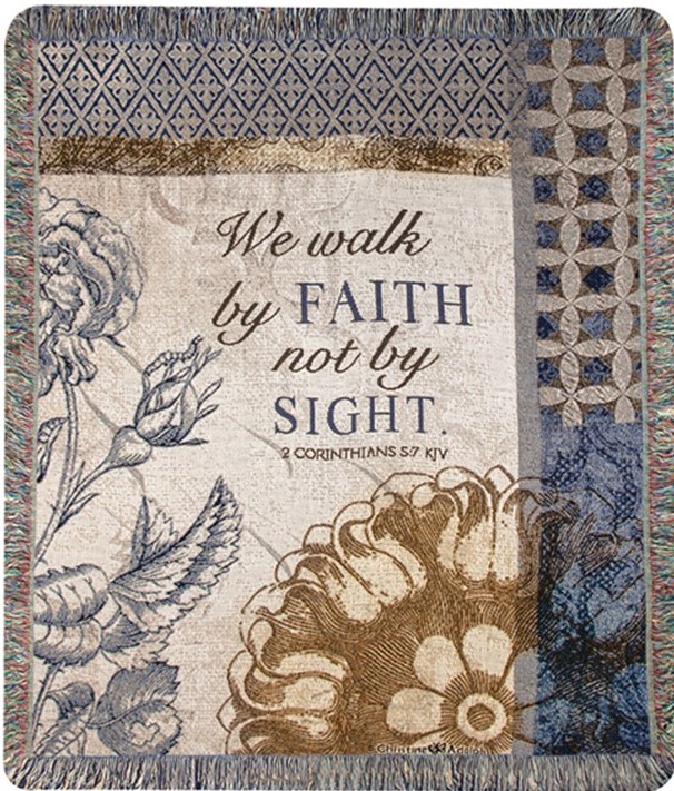 We Walk By Faith Throw